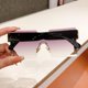 thumbnail image 4 of Gafas de sol sin montura para mujer, lentes de gran tamaño, Vintage, gradiente, a prueba de Uitravioler, a la moda, novedad de 2023, 4 of 5