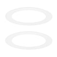 thumbnail image 1 of Uxcell 2-Pack Anillos Goof para Luces Empotradas de 3", 2.6" ID 3.8" OD Anillo de Recorte de Acero Duradero Montaje Flush Blanco, 1 of 6