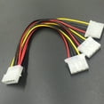 thumbnail image 2 of 20cm Big 4-pin 1-to-3 Male to Female IDE Molex Power Extension Cable Adapter Cord for Computer PC, 2 of 8