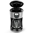 BLACK+DECKER 12Cup Programmable Coffee Maker with Auto Brew, Black