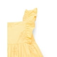 thumbnail image 2 of Wonder Nation Toddler Girls' Cotton Eyelet Dress with Flutter Sleeves, Sizes 12M-5T, 2 of 3