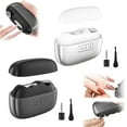 thumbnail image 2 of Electric Nail Clipper, Upgraded 2 in 1 Electric Automatic Nail Clipper with Lid USB Rechargeable Nail Trimmer with Scraps Storage Suitable for Adults and Elderly, 2 of 9