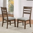 thumbnail image 6 of Steve Silver Ora Warm Walnut Brown Wood 6-Piece Dining Set, 6 of 15