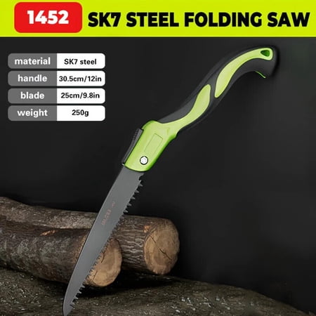 Foldable Hand Saw Portable Heavy Duty Steel Hacksaw Woodworking Outdoor Garden