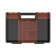 thumbnail image 3 of Caja de aparejos de pesca, estuche de almacenamiento, cajas de usos múltiples, con asa, estuche rígido, pesca naranja negro, 3 of 9