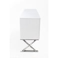thumbnail image 5 of Rix Sideboard Buffet Console, 2 Door, X Chrome Legs, White 69 Inch, 5 of 7