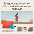 Coop Home Goods Adjustable Travel Pillow - 1 Camping Pillow and 1 Red ...