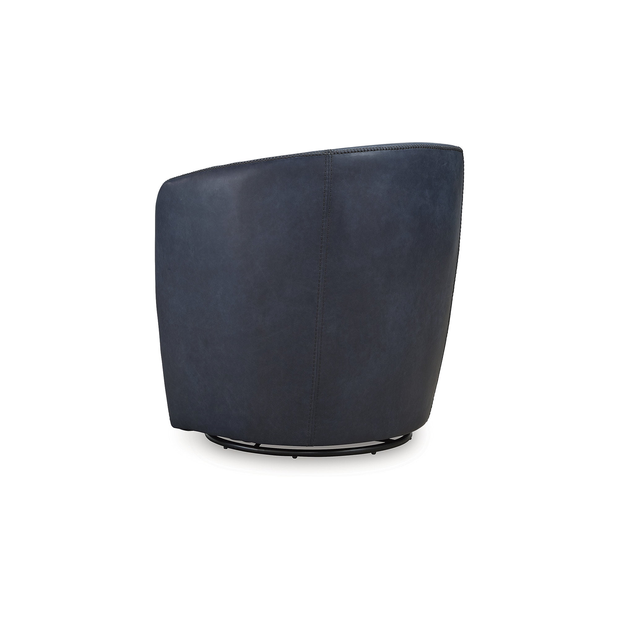 (2 pack) Signature Design by Ashley Kierreys 360 Degree Leather Upholstered Swivel Chair, Ocean