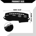 thumbnail image 5 of Unique Bargains Dash Cover for Audi Q7 2007-2015 Center Console Dashboard Cover Mat Non-Slip Polyester Black 1 Pcs, 5 of 6