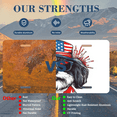 thumbnail image 7 of 1 Pcs 2D Flat License Plate Covers & Frames, Patriotic Dog For Decorative Front, Waterproof For Decoration Aluminum License Plate Covers & Frames Cover For Men Women, 12" X 6", 7 of 7