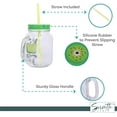 thumbnail image 4 of Servette Home Mason Glass Jar Drinking Glasses 15oz/450mL with Lid & Straw Printed Fruit-Set of 4, 4 of 5