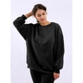 thumbnail image 4 of FIOPHY Oversized Sweatshirt for Women Fleece Long Sleeve Crew Neck Casual Pullover Sweatshirts Fall Tops, 4 of 6