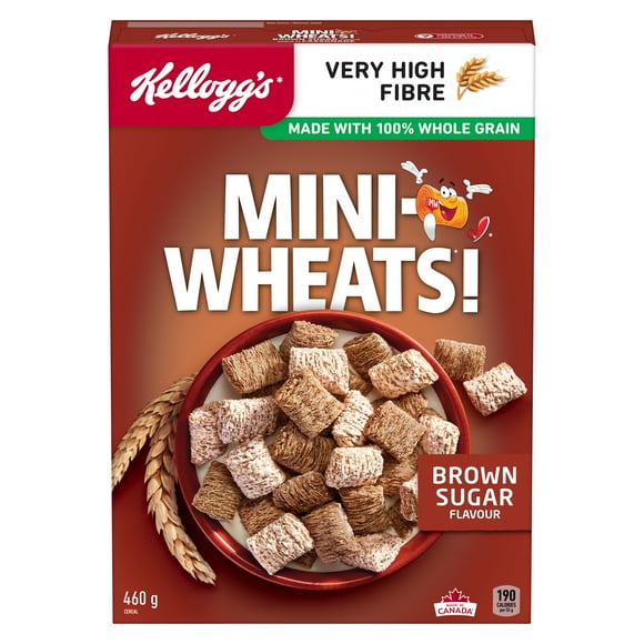 Céréales Kellogg's* Mini-Wheats* Saveur de cassonade 460g