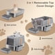 thumbnail image 2 of Arenero de Acero Inoxidable para Gatos Con Tapa Abatible de 110°, Tamaño Xxl, Cerrado, de Metal, para Gatos Grandes, Con Pala Y Pedal, Tapa Extraíble, Control de Olores, Superficie Antiadherent, 2 of 7