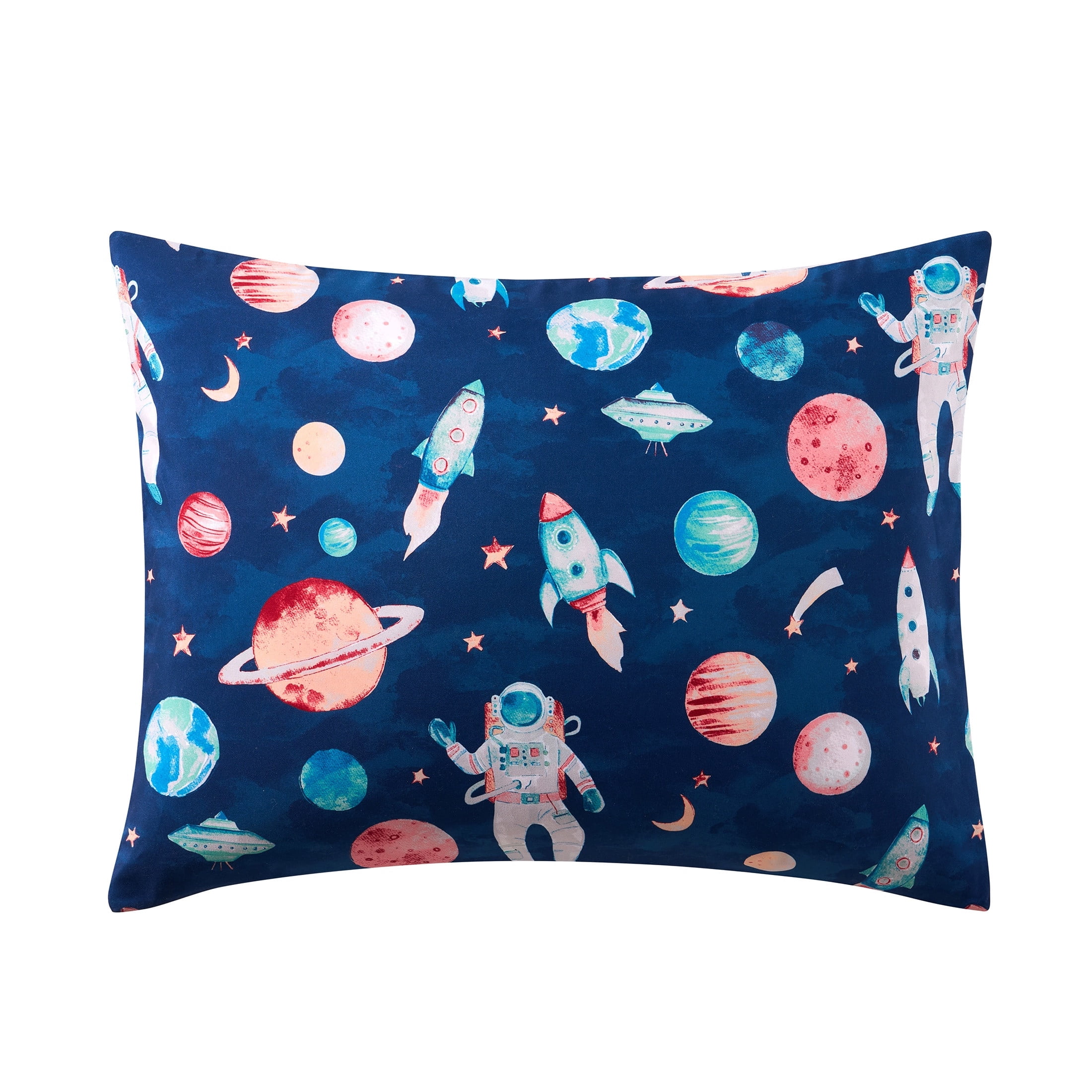Olivia & Finn Multicolor Space 3-Piece Reversible Kids Comforter Set, Twin