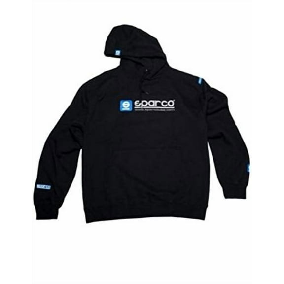 Sparco SP03100NR3L WWW Large Black Hooded Sweatshirt