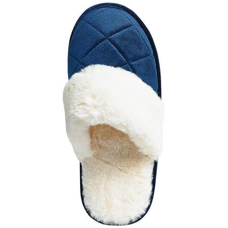 

Charter Club Quilted Microvelour Scuff Slippers