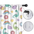 thumbnail image 4 of Blackout Kids Curtains,Colorful Cartoon Dinosaurs Sweets Pattern Childrens Insulated Curtains Set Of 2,Bedroom Essentials,Toddler Room Decor 42"x54", 4 of 5