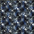 thumbnail image 2 of 100% Cotton Space Planet Illustration Quilting Fabric, 45 Yards Bolt, Navy, Royal, White, 2 of 2