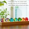 thumbnail image 2 of 7 Chakra Natural Healing Spheres with LED Wooden Stand 40mm Crystal Quartz Stones for Meditation Positive Energy Night Light Decoration Balls Set for Home, 2 of 8