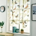 thumbnail image 4 of Mouliraty Rod Lift Kitchen And Bathroom Window Curtains, Flower Sheer Curtains, 4 of 5