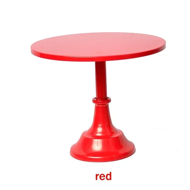 Cake Stand Home Party Dessert Table Display Rack Dessert Cake Tray Cold Meal Tea Break Table Afternoon Tea Center Rack Metal red M 10 INCH