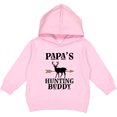 thumbnail image 2 of Inktastic Papa Hunting Buddy Bow Hunter Toddler Hoodie, 2 of 4