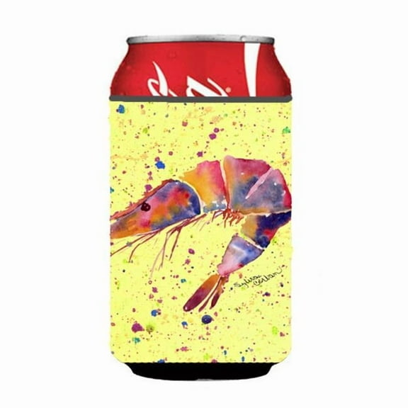 Shrimp On Yellow Can Or Bottle Hugger