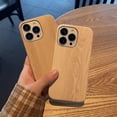 thumbnail image 3 of Compatible with iPhone Case,Classy Natural Wood Grain Design Protection Soft Shockproof Cover Phone Case (Brown,iPhone 12), 3 of 6