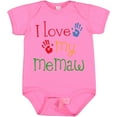 thumbnail image 3 of Inktastic I Love My Memaw Girls Baby Bodysuit, 3 of 5