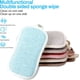 thumbnail image 3 of Paquete de 10 esponjas de microfibra de doble cara reutilizables que no rayan, lavables, para lavar platos (azul), 3 of 3