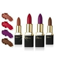 thumbnail image 4 of Khasana Lipstick Set. Long Lasting Lip color, 4 Piece Gift Set. Moisturizing Formula, Infused with Vitamin E and Vitamin C. Multi Finish Lip Makeup, Cream Gloss & Matte. Pack of 4., 4 of 5