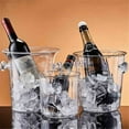 thumbnail image 6 of Acrylic Ice Bucket Commercial Champagne Bucket Home Bar Small Ice Pellet Bucket Filled with Ice, 6 of 6