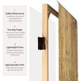 thumbnail image 4 of Red Lantern 6 ft. Tall Sandy Meadow Canvas Room Divider - Natural Three Panel Screen, 4 of 5