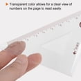 thumbnail image 4 of Uxcell 2piece Triangle Ruler Square Set 22cm 30/60 and 45/90 Degrees Measuring Tools, Transparent, 4 of 5