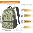 thumbnail image 3 of 17 Inch Lightweight Backpack,PVC Waterproof Oxford Fabric, Ergonomically Designed, with Large Capacity, Camouflage Print, 3 of 5