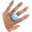 Blue&Transparent, variant on Multicolor Resin Chunky Rings.Transparent Acrylic Rings Exaggerated Knuckle Finger Rings Charm Geometric Jewelry Gifts for Women