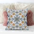 thumbnail image 4 of Venetian Flower Paisley Duo Indoor/Outdoor Pillow in White Blue 20x20, 4 of 4