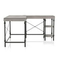thumbnail image 3 of Furniture of America Diego L-shaped Wooden Desk in Antique Gray, 3 of 10
