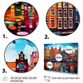 thumbnail image 3 of Designart "Pop Art Amsterdam I" Amsterdam Metal Wall Decor Set, 3 of 5