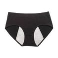 thumbnail image 4 of 3 Packs Womens Period Underwear Menstrual Postpartum Easy Clean Teens Briefs Panties for Women S Black, 4 of 7