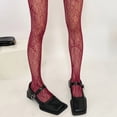 thumbnail image 6 of Women Patterned Tights Fishnet Stocking Butterfly Pattern Leggings Net Pantyhose, 6 of 16