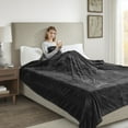 thumbnail image 6 of Beautyrest Heated Plush Solid Microlight Blanket, Queen, Black, 6 of 12