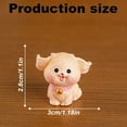 thumbnail image 3 of Desk Accessories Clearance! Miniature Cute Dog Figurine Creative Decoration for Desk Adorable Miniature Animal Accessories 1 Puppy Figurine, 3 of 9
