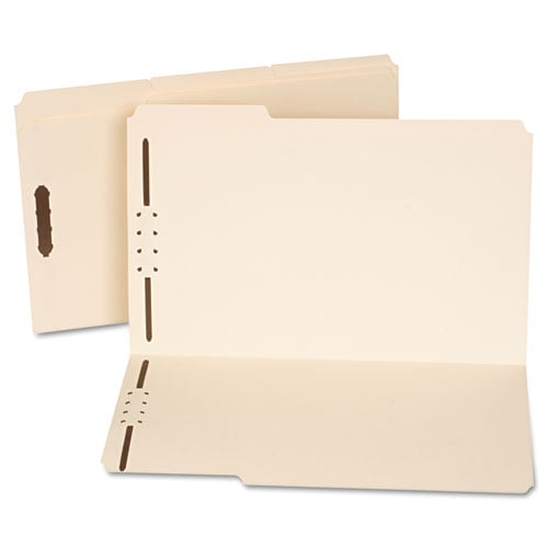 Reinforced Top Tab Fastener Folders, 2 Fasteners, Legal Size, Manila Exterior, 50/Box | Bundle of 2 Boxes