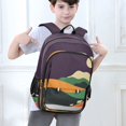 thumbnail image 6 of FORMRS School Backpack 17" Student Travel Bag with Laptop Compartment, Purple Mountain, 6 of 7