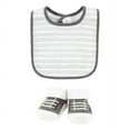 thumbnail image 4 of Hudson Baby Cotton Bib and Sock Set, I Love Grey, One Size, 4 of 5