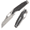 Black charcoal fragments, variant on Kansept Tuckamore Folding Pocket Knife 3.54" CPM 20CV Blade,Titanium +Copper Carbon Fiber Handle,K1052A2