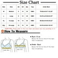 thumbnail image 3 of Front Closure Bras for Women Floral Print Adjustable Straps Wirefree Seamless Full Coverage Push Up Everyday Bra,Red,36 C, 3 of 4