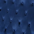 thumbnail image 3 of GDF Studio Leona Modern Glam Tufted Velvet Wingback Loveseat, Navy Blue and Dark Brown, 3 of 6